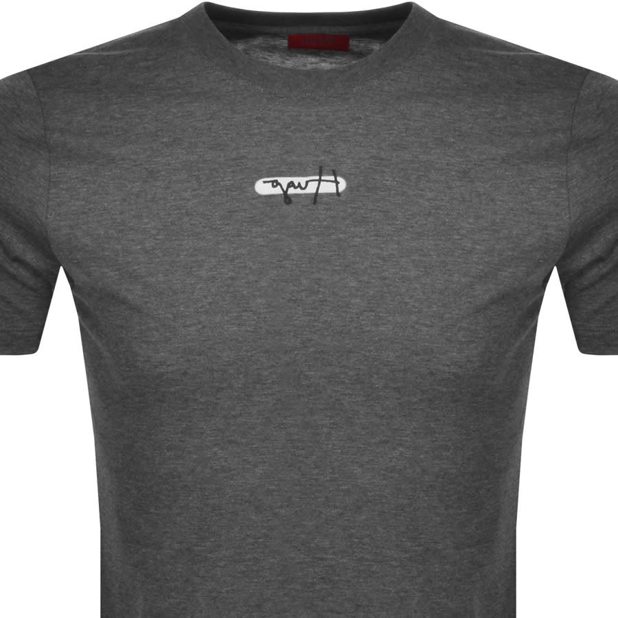 Alternative Image for ProductHUGO Durned Crew Neck T Shirt Grey2